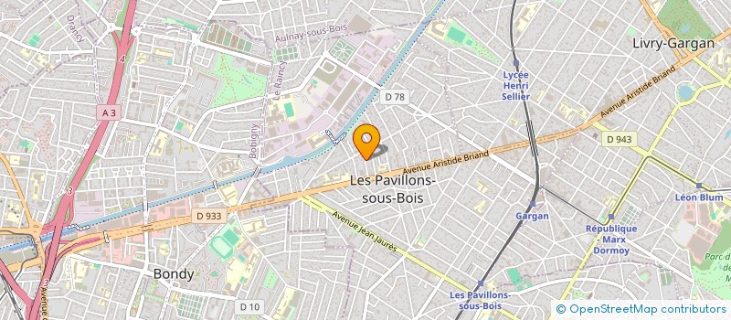 localisation de l'entreprise B.S.B.S. à LES PAVILLONS-SOUS-BOIS
