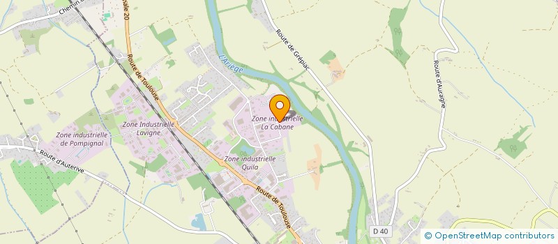 localisation de l'entreprise B.S.C ELEC  AUTERIVE