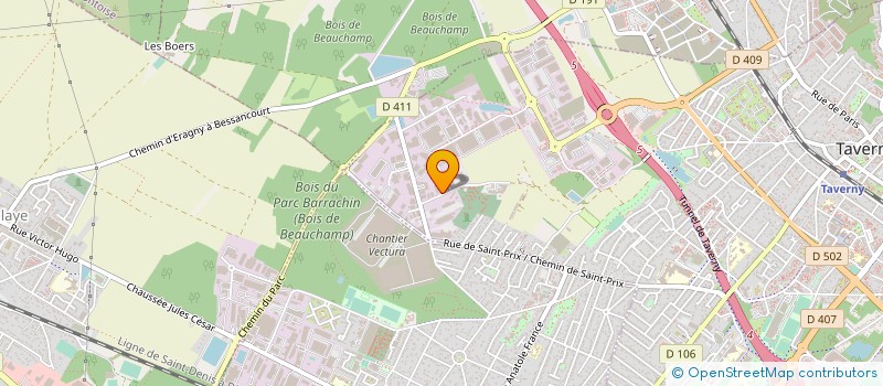 localisation de l'entreprise B.S.C. INVEST  TAVERNY