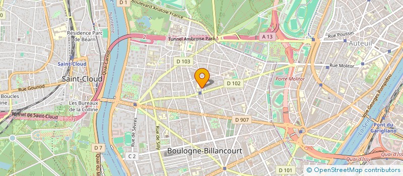 localisation de l'entreprise B.S.CONSEIL à BOULOGNE-BILLANCOURT