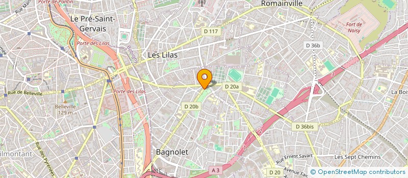 localisation de l'entreprise B.S CONSEIL à BAGNOLET