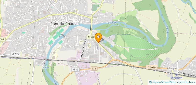 localisation de l'entreprise B&S COURTAGE  PONT-DU-CHATEAU