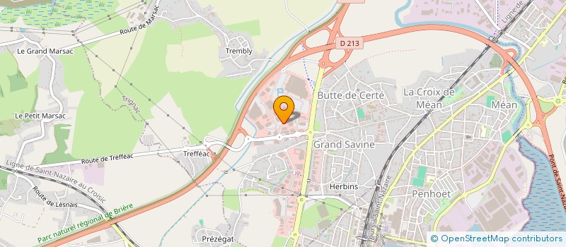 localisation de l'entreprise B.S.D. à TRIGNAC