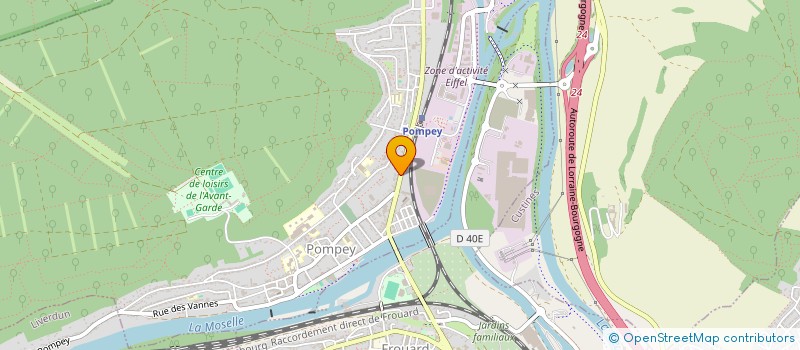 localisation de l'entreprise B.S.DIFFUSION  POMPEY