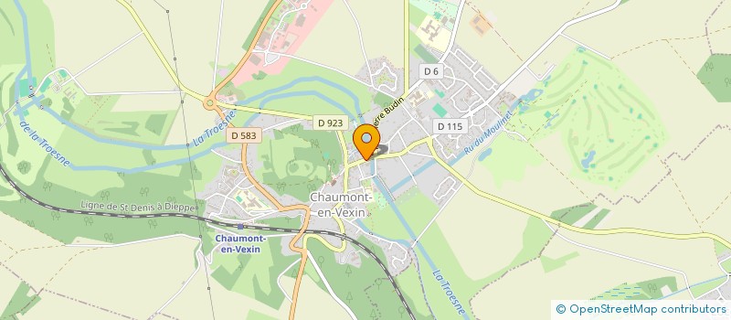 localisation de l'entreprise B.S DISTRIBUTION à CHAUMONT-EN-VEXIN