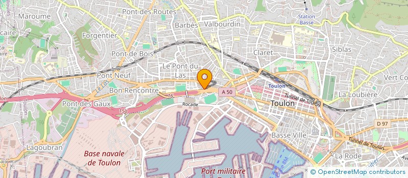 localisation de l'entreprise B&S DRIVE à TOULON