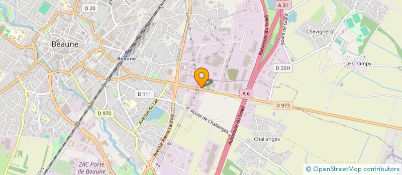 localisation de l'entreprise B.S.E. BEAUNE SOLAIRE ENERGIE à BEAUNE