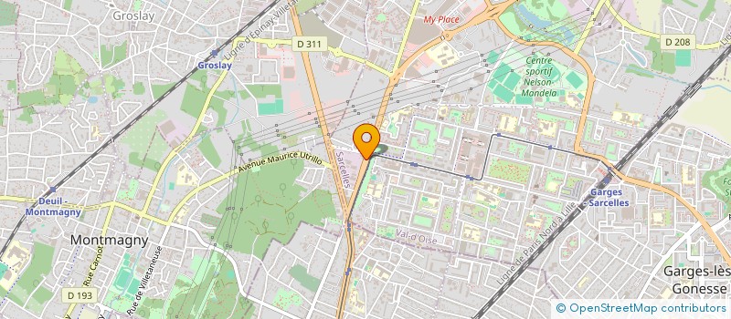 localisation de l'entreprise B.S.E (BEZONS SARCELLES ELECTRICITE)  SARCELLES