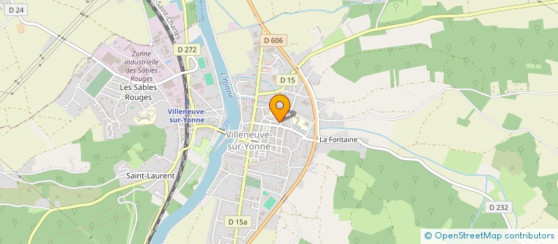 localisation de l'entreprise B.S.E.L.  VILLENEUVE-SUR-YONNE