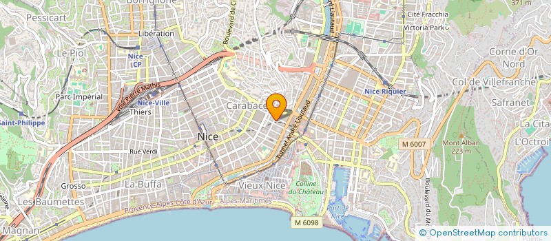 localisation de l'entreprise B.S.E NUTRITION & FORME à NICE
