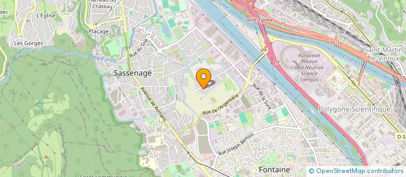 localisation de l'entreprise B&S ENERGIES à SASSENAGE