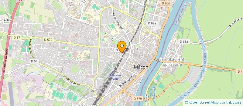 localisation de l'entreprise B.S.  ENTRETIEN  NETTOYAGE à MACON