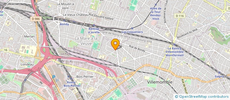 localisation de l'entreprise B.S ET CO  VILLEMOMBLE