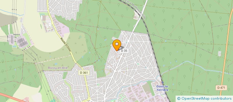 localisation de l'entreprise B.S.G NETTOYAGE FACADE ET TOITURE  OZOIR-LA-FERRIERE