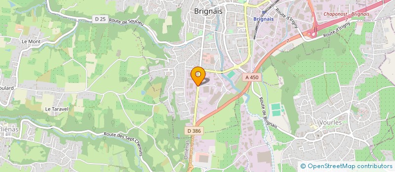 localisation de l'entreprise B.S.G OUVERTURES à BRIGNAIS