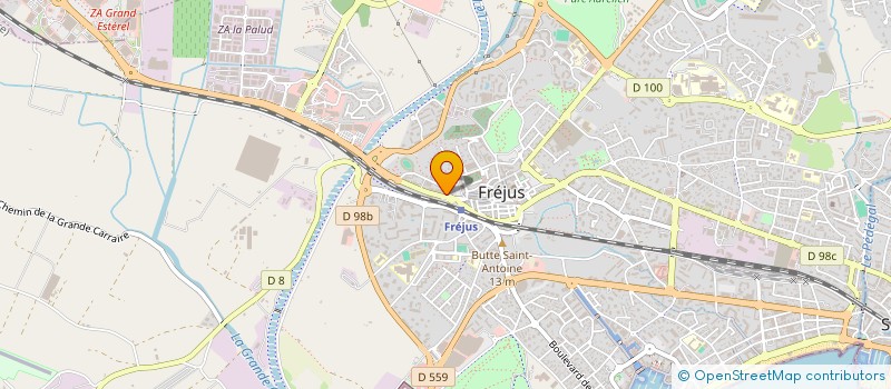 localisation de l'entreprise B.S. GRAPHIC à FREJUS