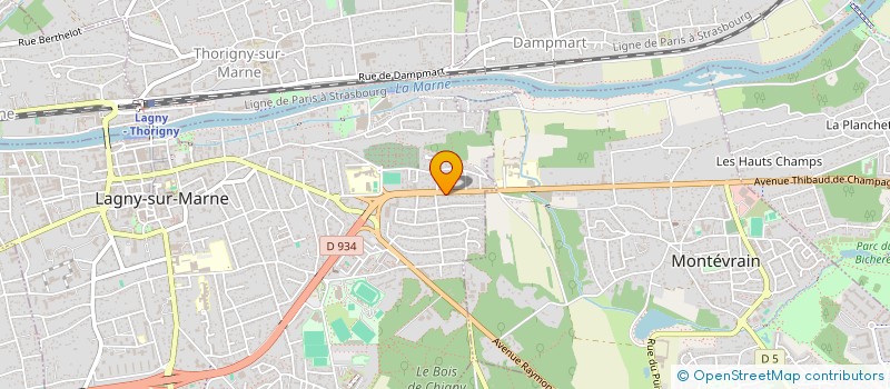 localisation de l'entreprise B.S HOLDING  LAGNY-SUR-MARNE