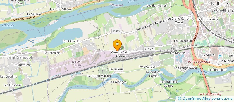 localisation de l'entreprise B S I à LA RICHE