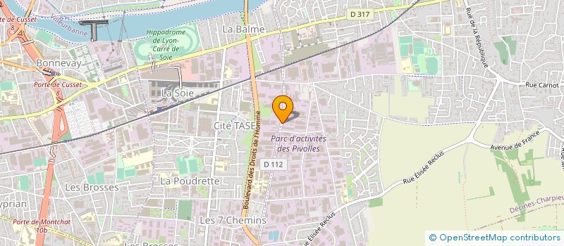 localisation de l'entreprise B.S.I. à DECINES-CHARPIEU