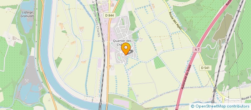 localisation de l'entreprise B.S.I.  DONZERE