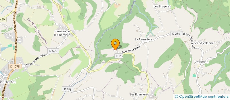 localisation de l'entreprise B.S.I BOIS SCIAGE EN ISERE à VELANNE