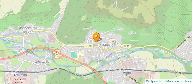 localisation de l'entreprise B.S.I. RENOVATIONS IMMOBILIERES  MUTZIG