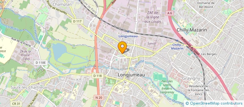 localisation de l'entreprise B.S. II à LONGJUMEAU