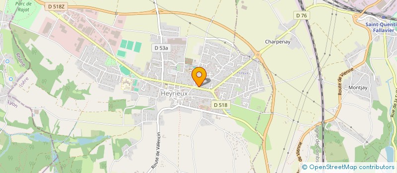 localisation de l'entreprise B.S. IMMO  HEYRIEUX