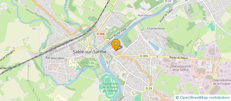 localisation de l'entreprise B&S IMMO  SABLE-SUR-SARTHE