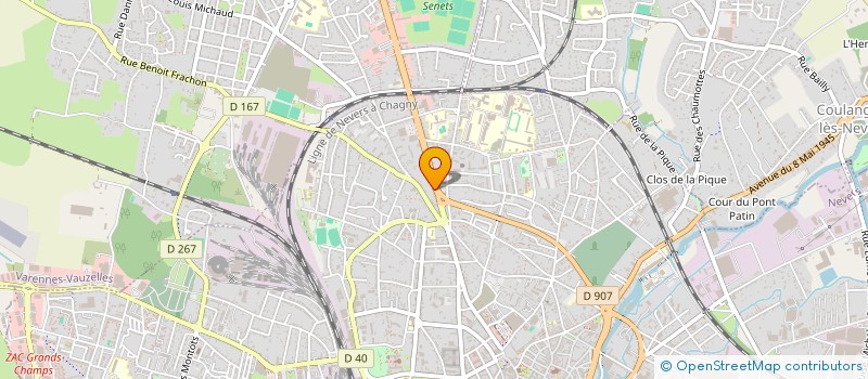 localisation de l'entreprise B.S IMMOBILIER à NEVERS