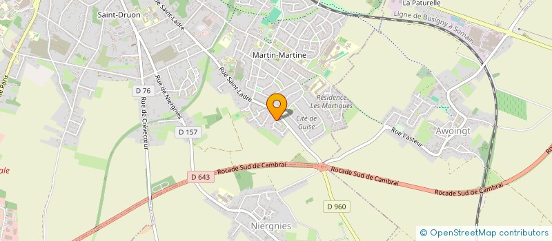 localisation de l'entreprise B.S.INVESTISSEMENTS à CAMBRAI