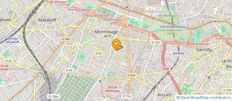 localisation de l'entreprise B S J COMMUNICATION  MONTROUGE