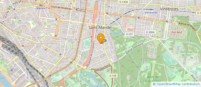 localisation de l'entreprise B.S.J. RENOV  SAINT-MANDE