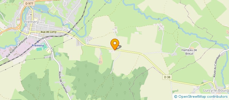 localisation de l'entreprise B.S.L.  PREMERY