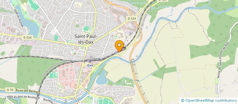 localisation de l'entreprise B.S.L  SAINT-PAUL-LES-DAX