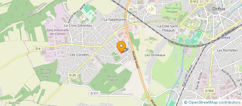 localisation de l'entreprise B.S.L.A. à VERNOUILLET