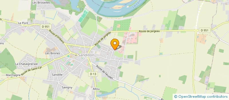 localisation de l'entreprise B.S. LA DUNOISE à SANDILLON