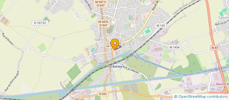 localisation de l'entreprise B.S. LOCA-IMMO.  LA BASSEE