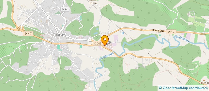 localisation de l'entreprise B S M  BRIGNOLES