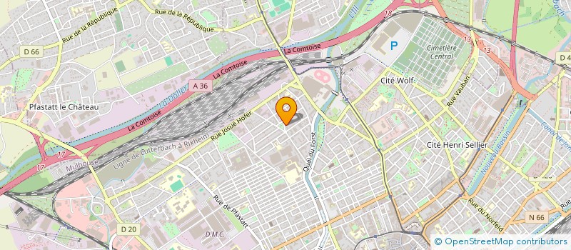 localisation de l'entreprise B.S.M.L.A  MULHOUSE