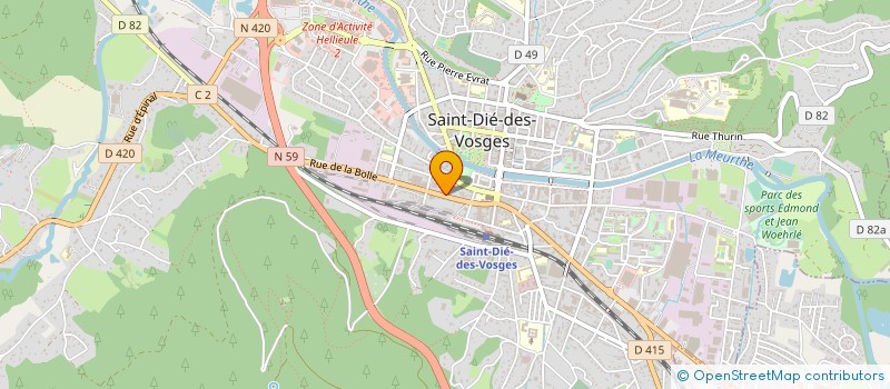 localisation de l'entreprise B.S. MANUFACTURING INC à SAINT-DIE-DES-VOSGES