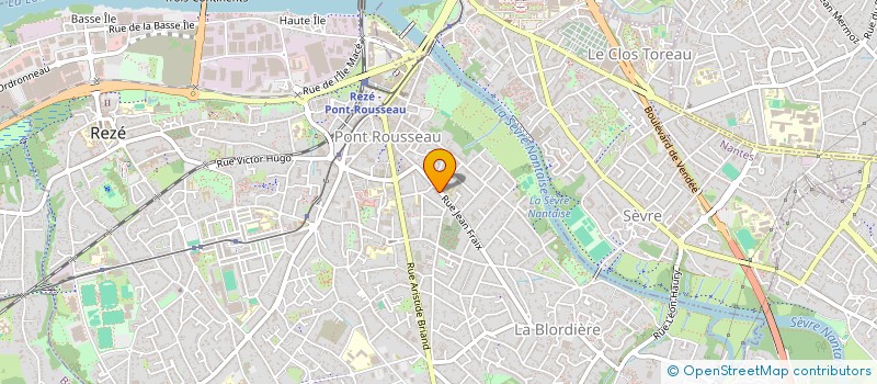 localisation de l'entreprise B.S.N.  REZE