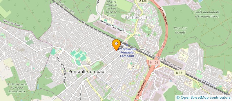 localisation de l'entreprise B.S. NET à PONTAULT-COMBAULT
