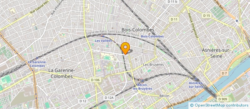 localisation de l'entreprise B.S.O à BOIS-COLOMBES