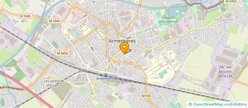 localisation de l'entreprise B S P  ARMENTIERES