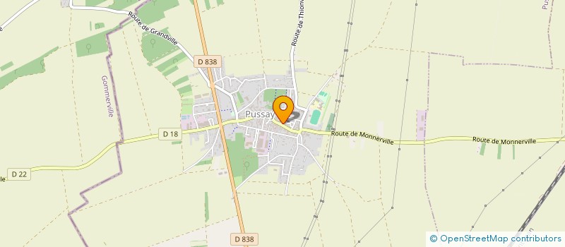 localisation de l'entreprise B.S.P.  PUSSAY