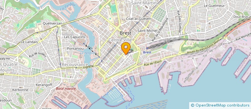 localisation de l'entreprise B.S.P. FORMATIONS à BREST