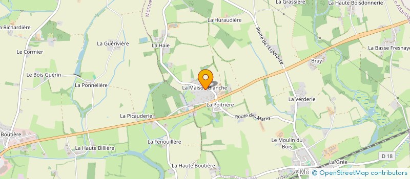 localisation de l'entreprise B.S.R. à LOIREAUXENCE