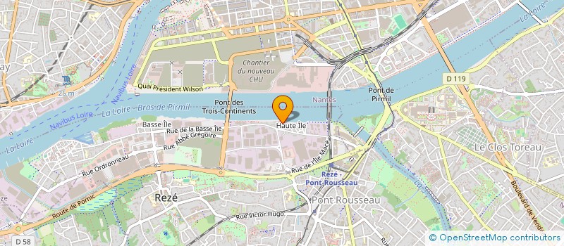 localisation de l'entreprise B.S.R à BOUGUENAIS