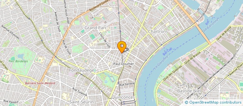 localisation de l'entreprise B.S.R RECOUVREMENT SARL à BORDEAUX
